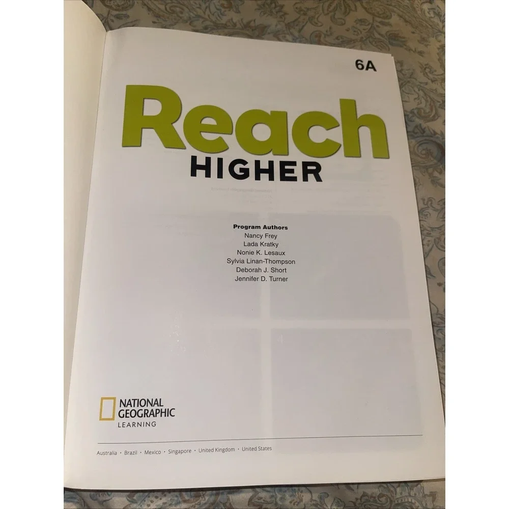 Reach Higher Student's Book 6A - Language, Literacy, Content‎